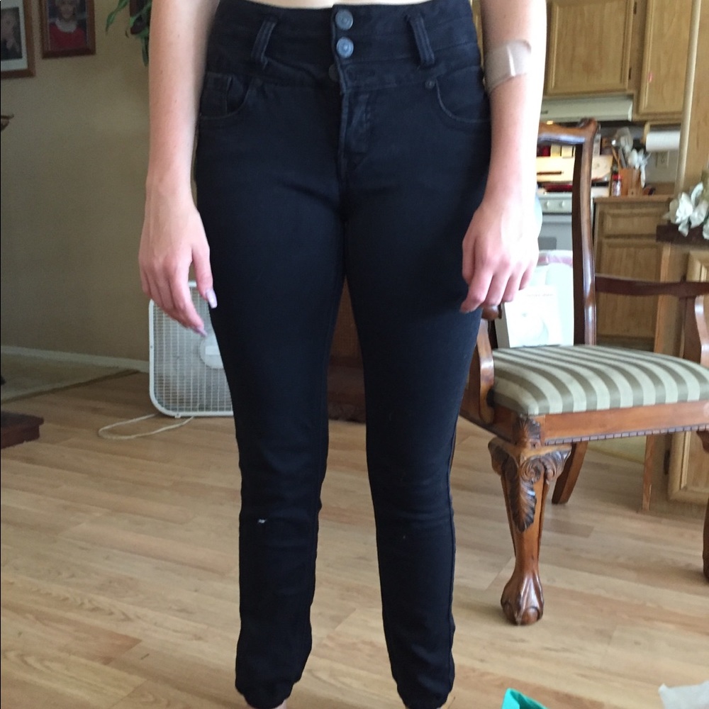 Black jeggings